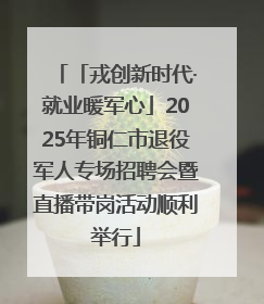 「戎创新时代·就业暖军心」2025年铜仁市退役军人专场招聘会暨直播带岗活动顺利举行