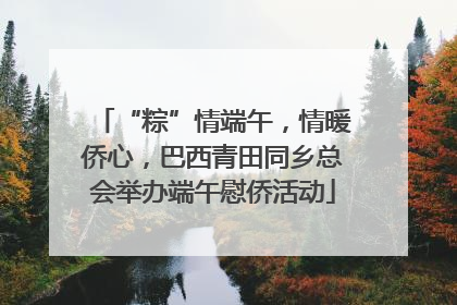 “粽”情端午，情暖侨心，巴西青田同乡总会举办端午慰侨活动