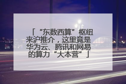 “东数西算”枢纽来沪推介，这里竟是华为云、腾讯和网易的算力“大本营”