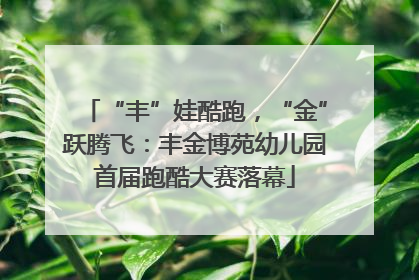 “丰”娃酷跑，“金”跃腾飞：丰金博苑幼儿园首届跑酷大赛落幕