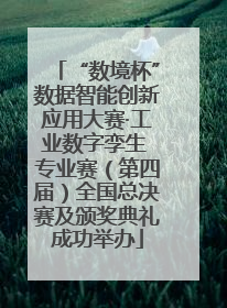 “数境杯”数据智能创新应用大赛·工业数字孪生 专业赛（第四届）全国总决赛及颁奖典礼成功举办
