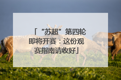 “苏超”第四轮即将开赛：这份观赛指南请收好