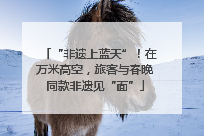 “非遗上蓝天”！在万米高空，旅客与春晚同款非遗见“面”