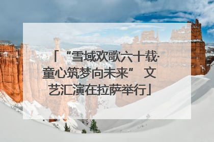 “雪域欢歌六十载·童心筑梦向未来” 文艺汇演在拉萨举行