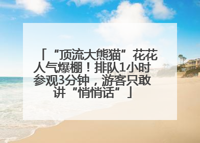 “顶流大熊猫”花花人气爆棚！排队1小时参观3分钟，游客只敢讲“悄悄话”