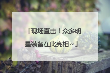 现场直击！众多明星装备在此亮相～