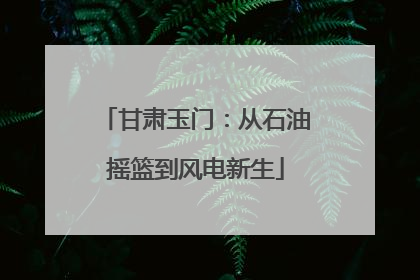 甘肃玉门：从石油摇篮到风电新生