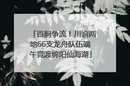 百舸争流！川渝两地66支龙舟队伍端午竞渡绵阳仙海湖