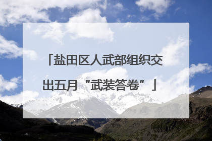 盐田区人武部组织交出五月“武装答卷”