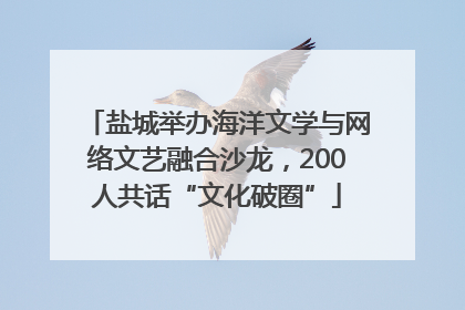 盐城举办海洋文学与网络文艺融合沙龙，200人共话“文化破圈”