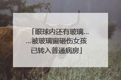 眼球内还有玻璃……被玻璃窗砸伤女孩已转入普通病房