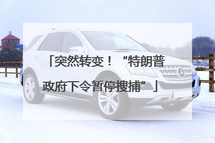 突然转变！“特朗普政府下令暂停搜捕”