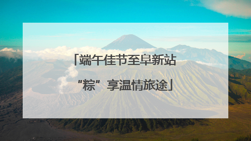 端午佳节至阜新站“粽”享温情旅途