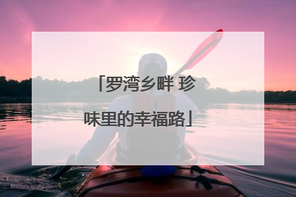 罗湾乡畔 珍味里的幸福路