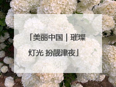 美丽中国｜璀璨灯光 扮靓津夜