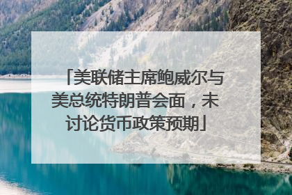 美联储主席鲍威尔与美总统特朗普会面，未讨论货币政策预期