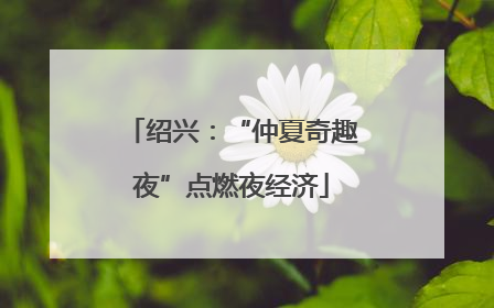 绍兴：“仲夏奇趣夜”点燃夜经济