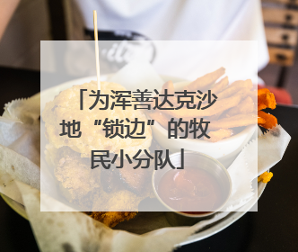 为浑善达克沙地“锁边”的牧民小分队