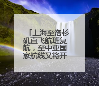 上海至洛杉矶直飞航班复航，至中亚国家航线又将开通一条