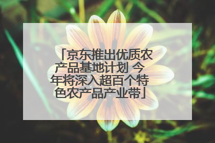 京东推出优质农产品基地计划 今年将深入超百个特色农产品产业带