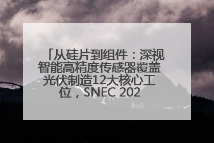 从硅片到组件：深视智能高精度传感器覆盖光伏制造12大核心工位，SNEC 2025诚邀见证