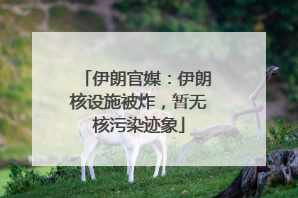 伊朗官媒：伊朗核设施被炸，暂无核污染迹象