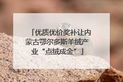 优质优价奖补让内蒙古鄂尔多斯羊绒产业“点绒成金”