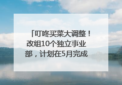 叮咚买菜大调整！改组10个独立事业部，计划在5月完成App端全面改版