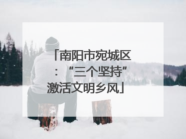 南阳市宛城区：“三个坚持”激活文明乡风