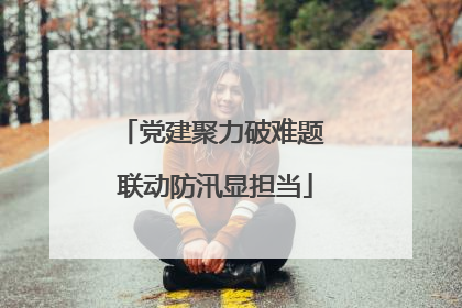 党建聚力破难题 联动防汛显担当
