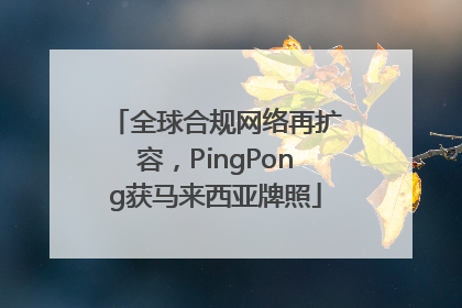 全球合规网络再扩容，PingPong获马来西亚牌照