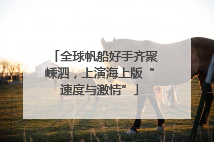 全球帆船好手齐聚嵊泗，上演海上版“速度与激情”