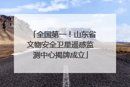 全国第一！山东省文物安全卫星遥感监测中心揭牌成立