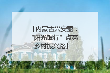 内蒙古兴安盟：“阳光银行”点亮乡村振兴路