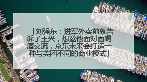 刘强东：进军外卖前就告诉了王兴，想邀他面对面喝酒交流，京东未来会打造一种与美团不同的商业模式