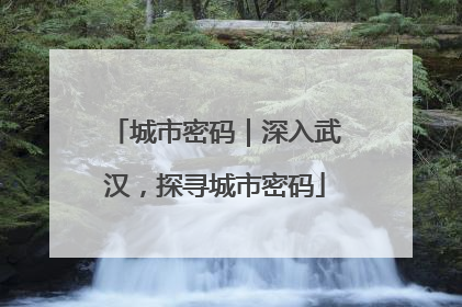 城市密码｜深入武汉，探寻城市密码