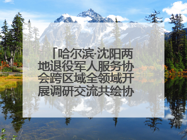 哈尔滨·沈阳两地退役军人服务协会跨区域全领域开展调研交流共绘协同发展