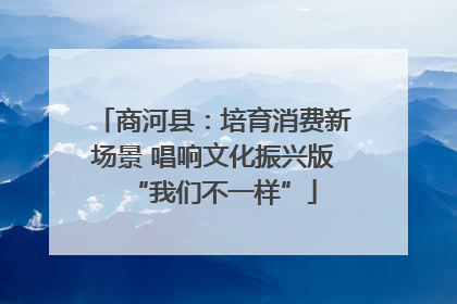 商河县：培育消费新场景 唱响文化振兴版“我们不一样”