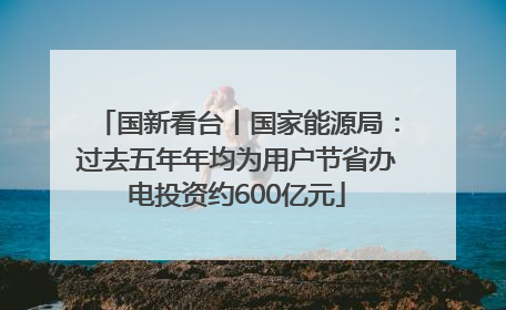 国新看台丨国家能源局：过去五年年均为用户节省办电投资约600亿元