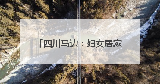 四川马边：妇女居家就业“绣”新生活