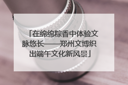 在绵绵粽香中体验文脉悠长——郑州文博织出端午文化新风景