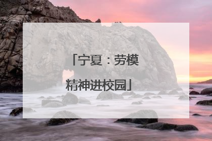 宁夏：劳模精神进校园