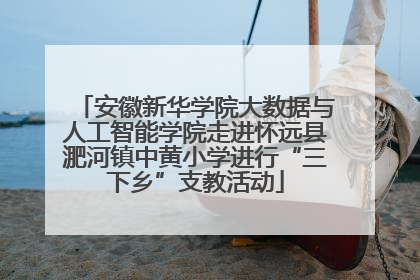 安徽新华学院大数据与人工智能学院走进怀远县淝河镇中黄小学进行“三下乡”支教活动
