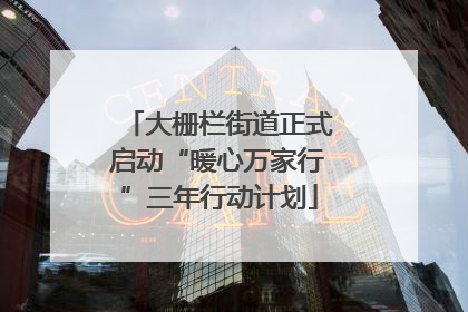 大栅栏街道正式启动“暖心万家行”三年行动计划