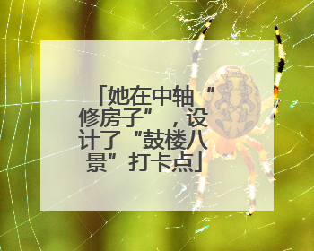 她在中轴“修房子”，设计了“鼓楼八景”打卡点
