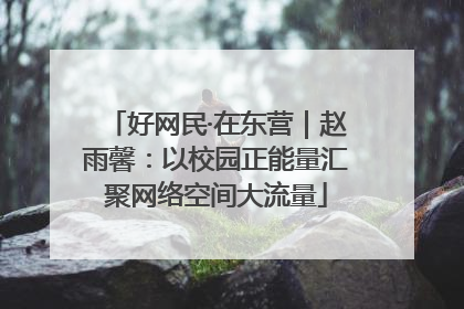 好网民·在东营｜赵雨馨：以校园正能量汇聚网络空间大流量