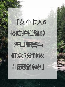 女童卡入6楼防护栏缝隙 海口辅警与群众5分钟救出获赠锦旗