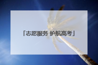 志愿服务 护航高考