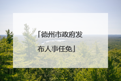 德州市政府发布人事任免