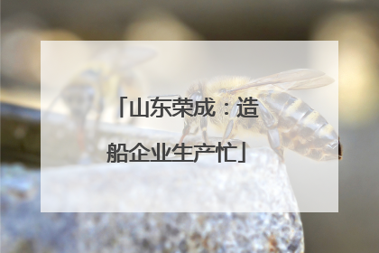 山东荣成：造船企业生产忙